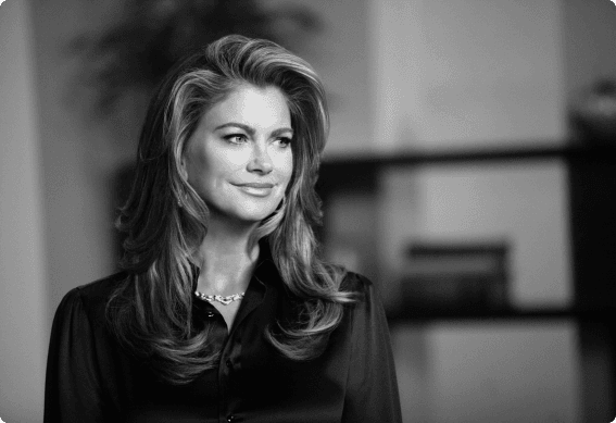 Kathy Ireland with long hair