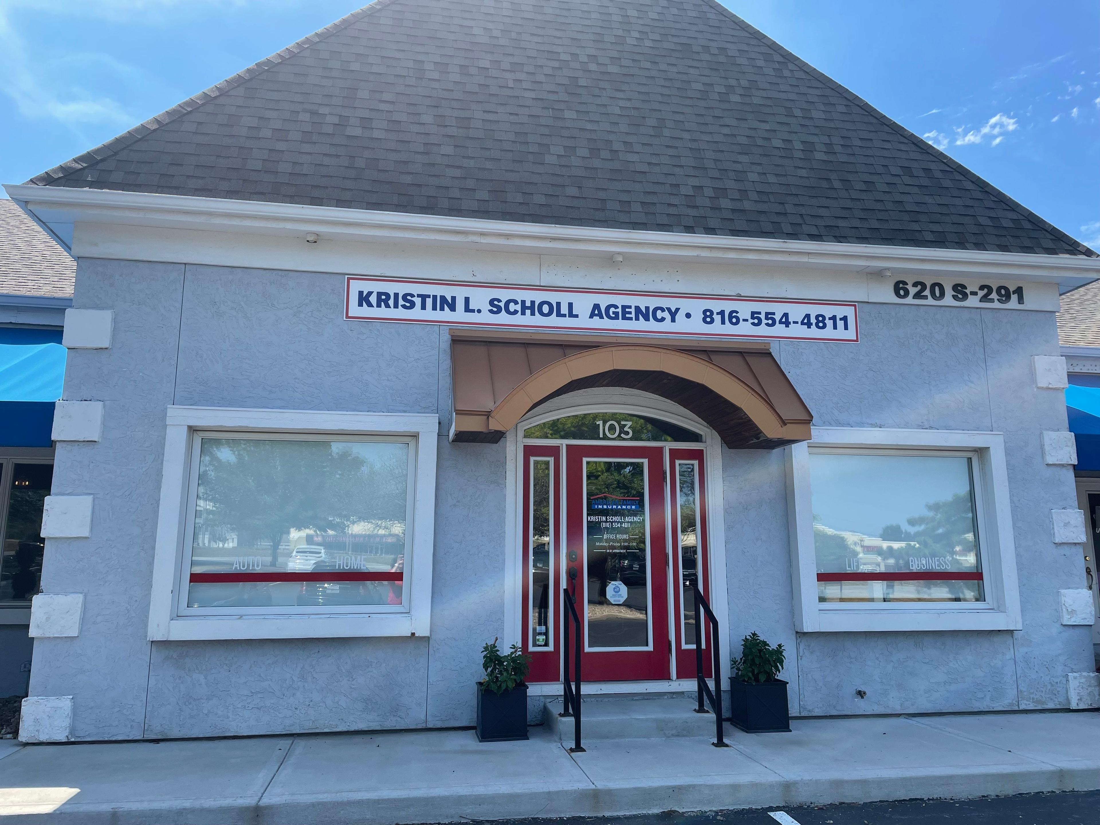 a building with a sign on it