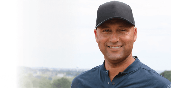 Derek Jeter wearing a hat